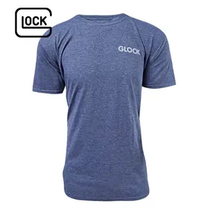 Glock OEM Pistol Flag T-Shirt, Cotton Mix, Navy - 764503043215