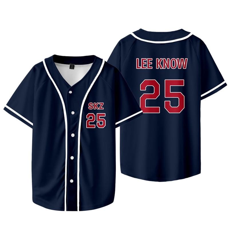 SKZ Baseball Team Jersey – World Tour Merch Unisex Korean Music Fashion T-Shirt
