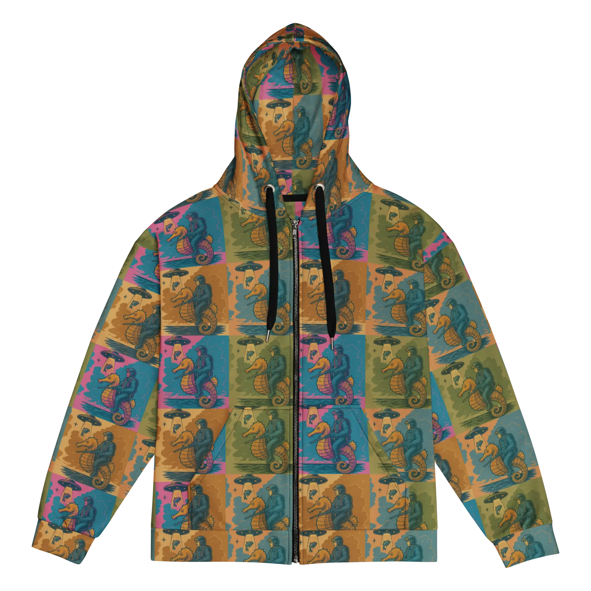 Project Poseidon Underwater Mythology Zip Hoodie
