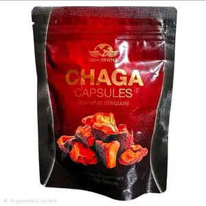 Vida Divina Chaga Capsules 500 Mg - 90 Capsules - Siberian Chaga Mushroom - Supports Immune System & Daily Energy - Dietary Supplement - Healthcare Vitamin - Edible Fitness - Tea
