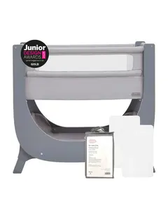 Shnuggle Air Lite Infant Bedside Bassinet: 1 Mattress + 1 Waterproof + 2 White Sheets