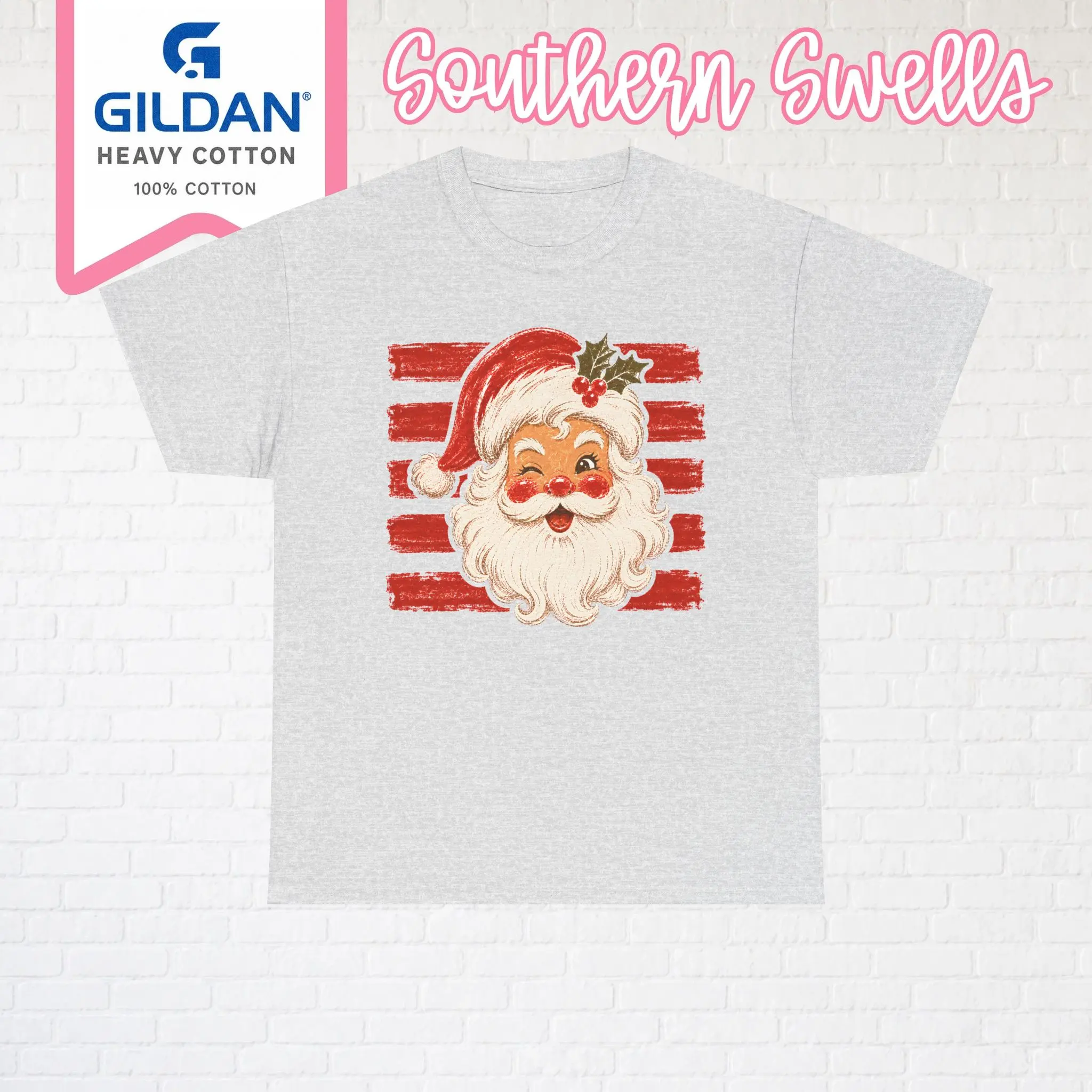 Winking Santa Gildan T-Shirt