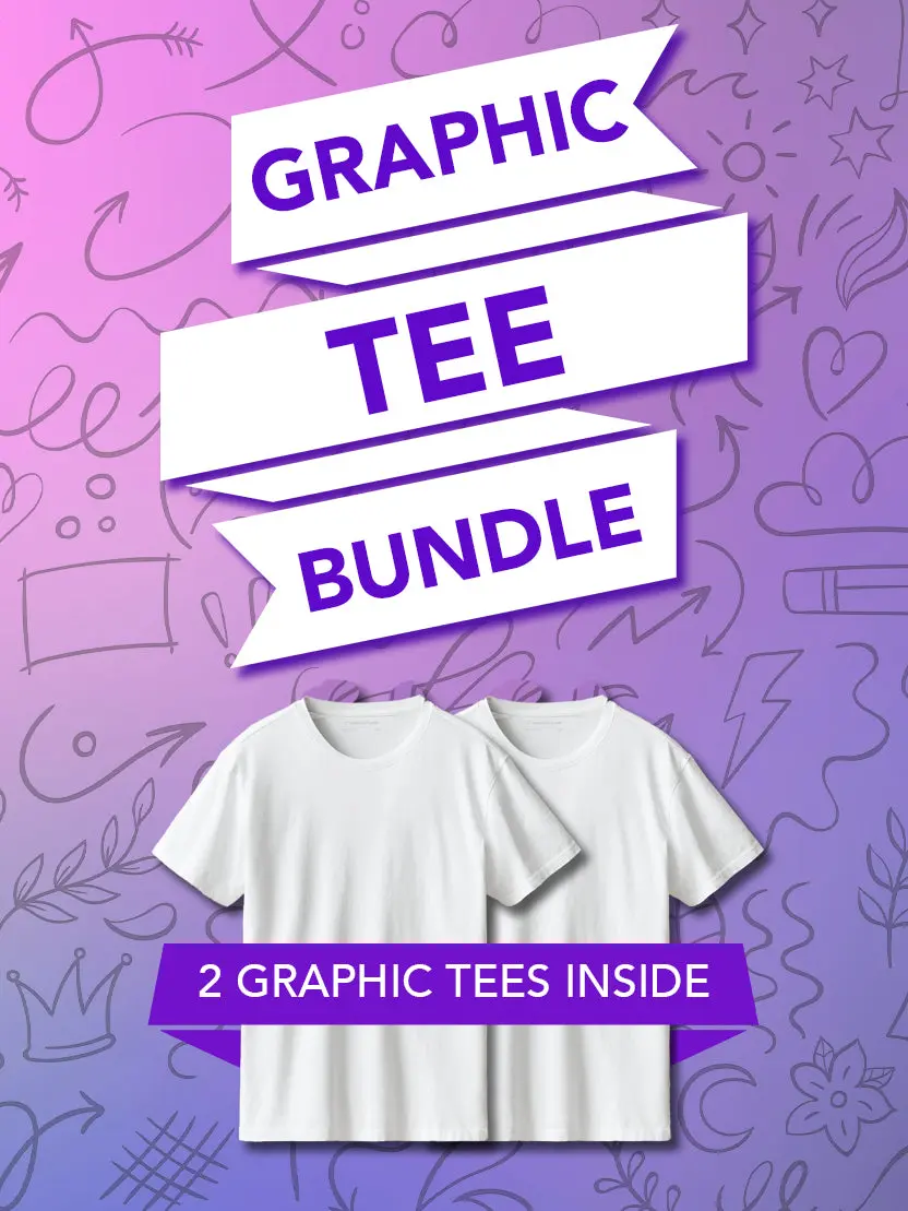 Lady's Graphic T-Shirt Duo - Willow Surprise Tee, Shortleeve, Round Neck, Streetwear Fit Women's Top, Shortsleeve, Tshirt