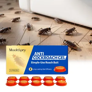 MOONSPRY Gel Bait Cockroach Sticker Powerful Cockroach Killer for Home, Dorm, and Kitchen Cockroach Gel Bait Pest Control Kit Multi-Surface Rodent Repellent for Indoor/Outdoor Use Bagged Indoor Cockroach Killer repellent home powerful cockroach killer rem