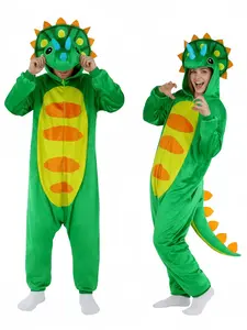 Unisex Adult Animal Onesie Pajamas - Dino & Monster One Piece Costume Sleepwear for Halloween & Cosplay Party