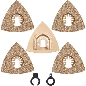 Oscillating Tool ,  5 count Universal Triangle Carbide Oscillating Multitool   Accessories kit