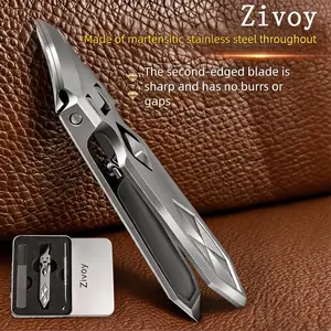 Zivoy Large Jaw Ingrown Toenail Clippers – Ergonomic Non-Slip Handle, Safety Lock, Portable, Full Metal & Sharp – Essential Nail Care Tool for Home & Travel