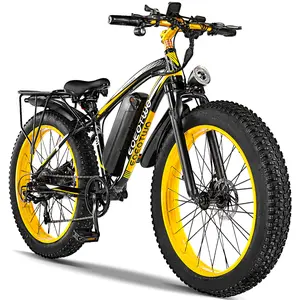 Electric Bike for Adults, 1500WPeak motor，32MPH,48V15AHBattery, Max 30-60 Miles Electric bike, 26" Fat Tire Dirt Bike, Shimano 7-Speed E-Bike