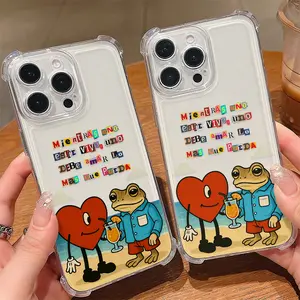 Bads Bunnys DTMF album art Phone Case Suitable for iPhone 17 16e 16 15 14 13 12 11 Mini Pro Max Air X XR XSMAX 8 7 Plus Anti Fall Shockproof Protective Transparent Soft Back Cover Protection Accessories