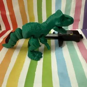 Dinosaur Articulated Fidget Green Toy for Articulation Needs Children Development Unique Whimsical Design Engaging Visual Appeal
