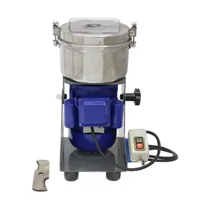 YOKOMA Rock Ore Glass Crusher Grinder Pulverizer with Additional Alloy Steel Blade Cutter 220V