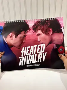 Shane and Iilya Heated Rivalry 2026 Calendar Funny Gift for Friend, Christmas New Year Calendar