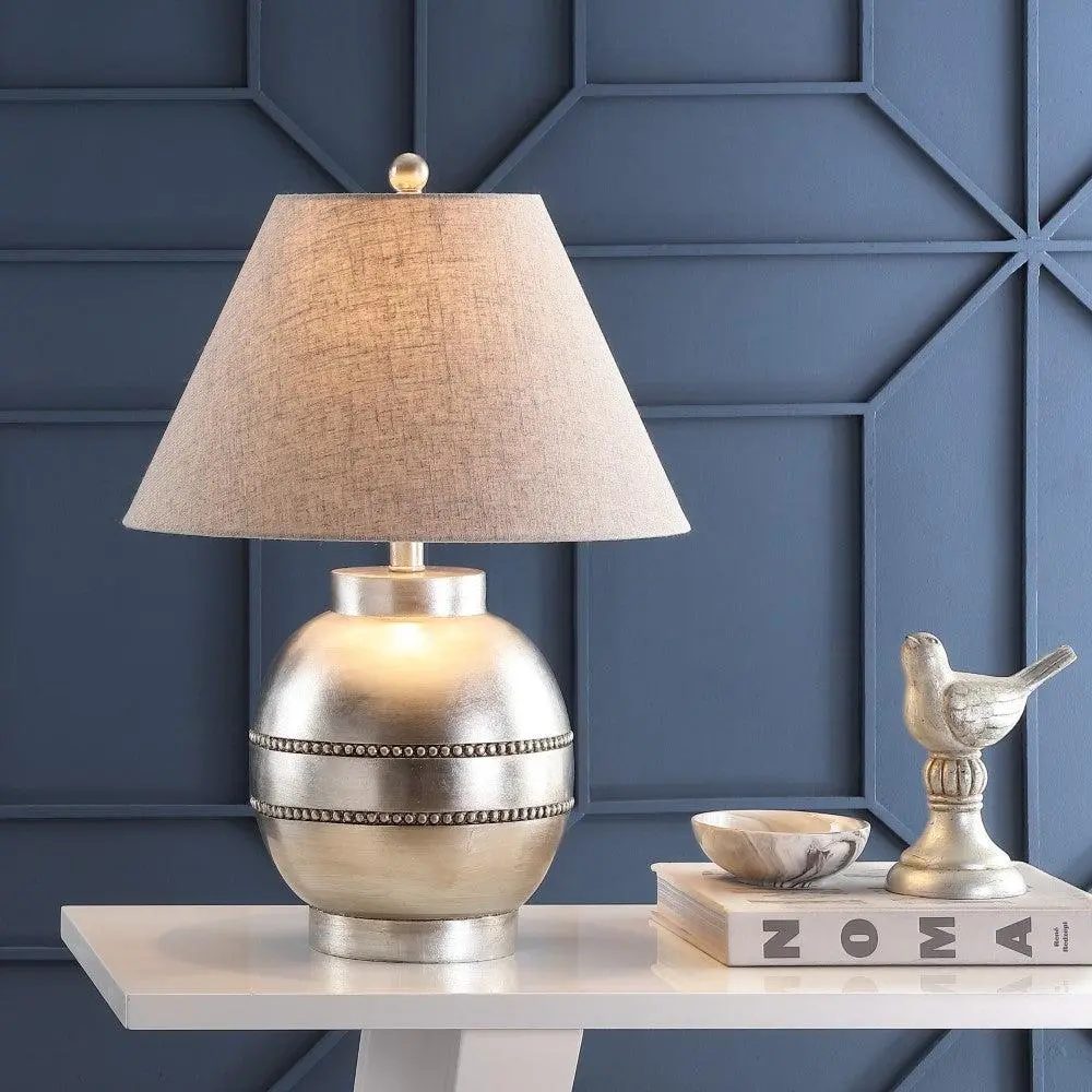 JONATHAN Y Zelda Resin LED Table Lamp - Antique Style Lamp with Bases & Shades, for Bedroom, Living Room, Foyer, Antique Style Lamps, Bases & Shades