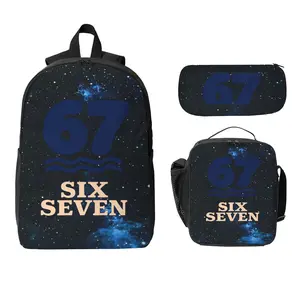 The ‘67’ student backpack is perfect for travel and everyday use – a lightweight backpack with adjustable shoulder straps and zippers, offering ample capacity for students and teenagers.
