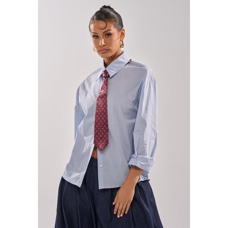 BUSINESS IN THE FRONT BUTTON DOWN