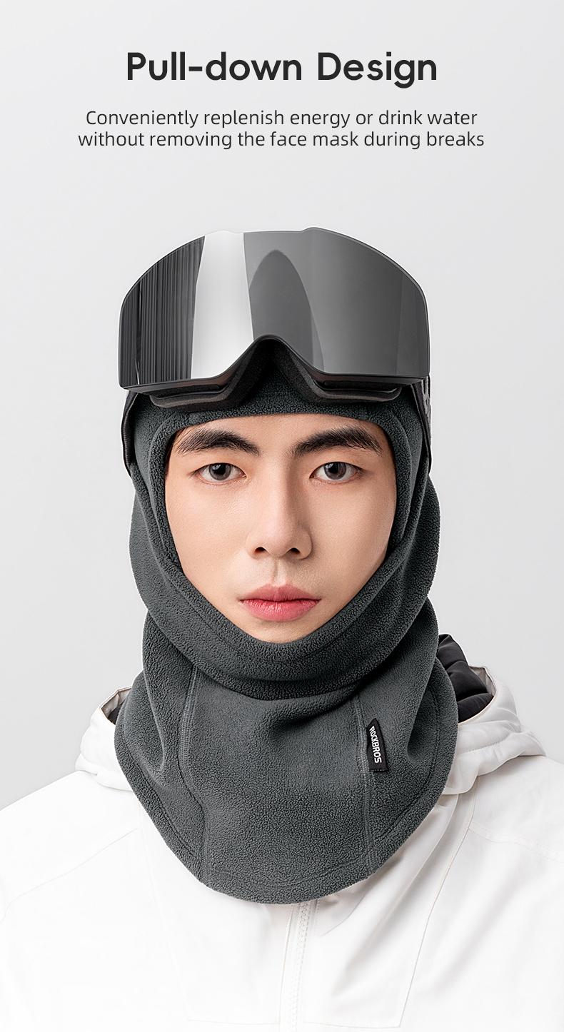 ROCKBROS Cold Weather Windproof Thermal Winter Balaclava Ski Mask Neck Warmer Hood