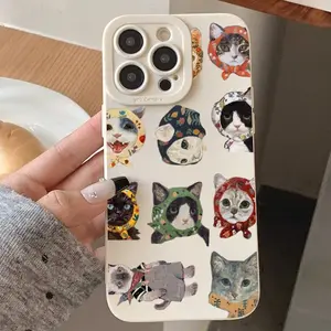 Vintage Cat Design Phone Case, Shockproof Full Protection, Fits iPhone 17/16/11/12/13/14/15/16 Pro Max/plus/air, Perfect Gift