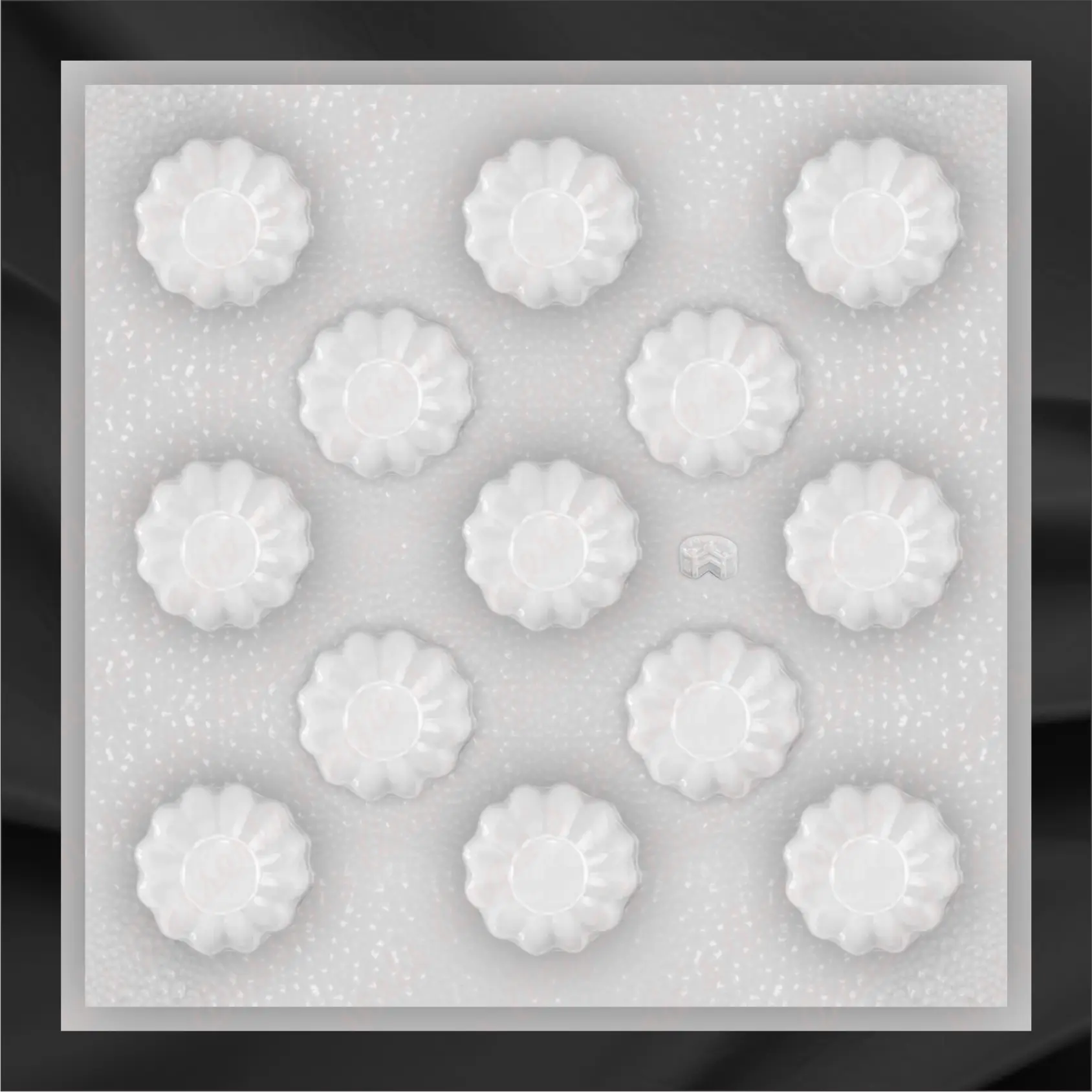 Kitchen Plastic Gelatin Mold -Princess Dress 13 cavities Estilo Calabaza