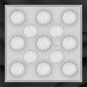 Kitchen Plastic Gelatin Mold -Princess Dress 13 cavities Estilo Calabaza