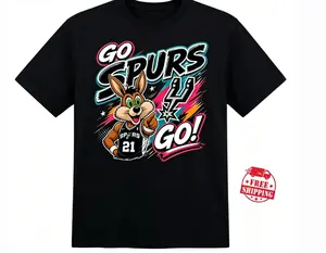 Spurs Cheering Compression T-Shirts - Men's & Women's Basketball Fan Game Day Tops, Short-Sleeve Sports Jerseys for Workouts