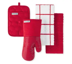 KitchenAid Quilted Cotton Terry Cloth 4-Piece Set