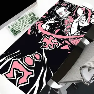[Sale off up to 65%][Free Ship] Kawaii Girl Mouse Pad Demon Slayer Kamado Nezuko Large Mousepad Gaming Accessories Non-slip Table Mat Laptop Gamer Anime Deskmat