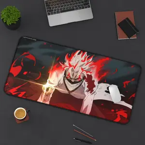Inspired by Demon Anime Form – Dark Rage Mouse Pad 2026, Fiery Aesthetic, Extended Gaming Desk Mat