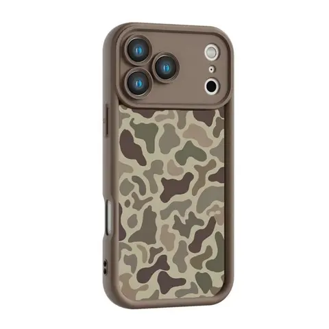 2026 New Camo Pattern iPhone 17 Pro max Phone Case Sika deer Shockproof Rubber Cover for iPhone 17 Air Promax 17Pro 11-16,Gifts for Hunter Outdoor enthusiast,Christmas,Themed,Soft,TPU,high-definition,transparent,material