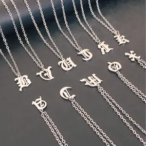 Unisex Personalized Initial Pendant Necklace – Stylish Letter Charm Jewelry for Men & Women, Perfect for Everyday Wear & Meaningful Gift