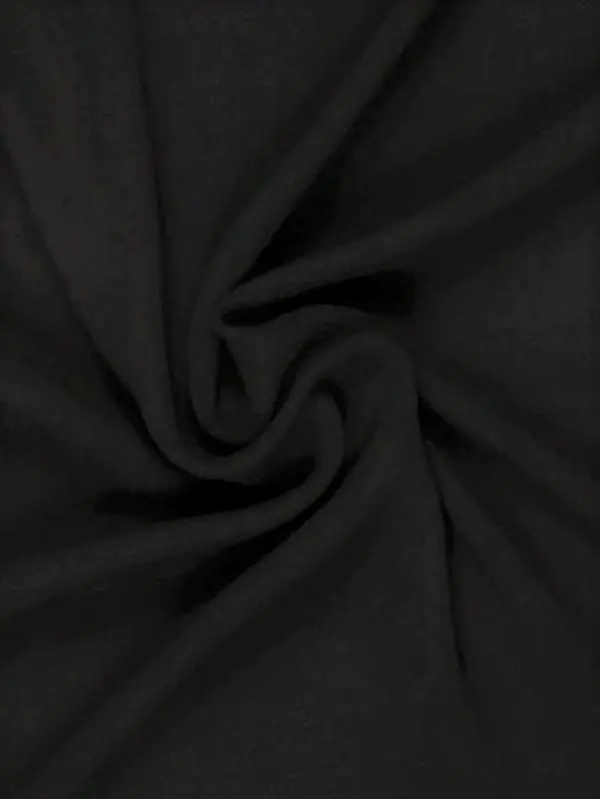 Black Stretch Crepe