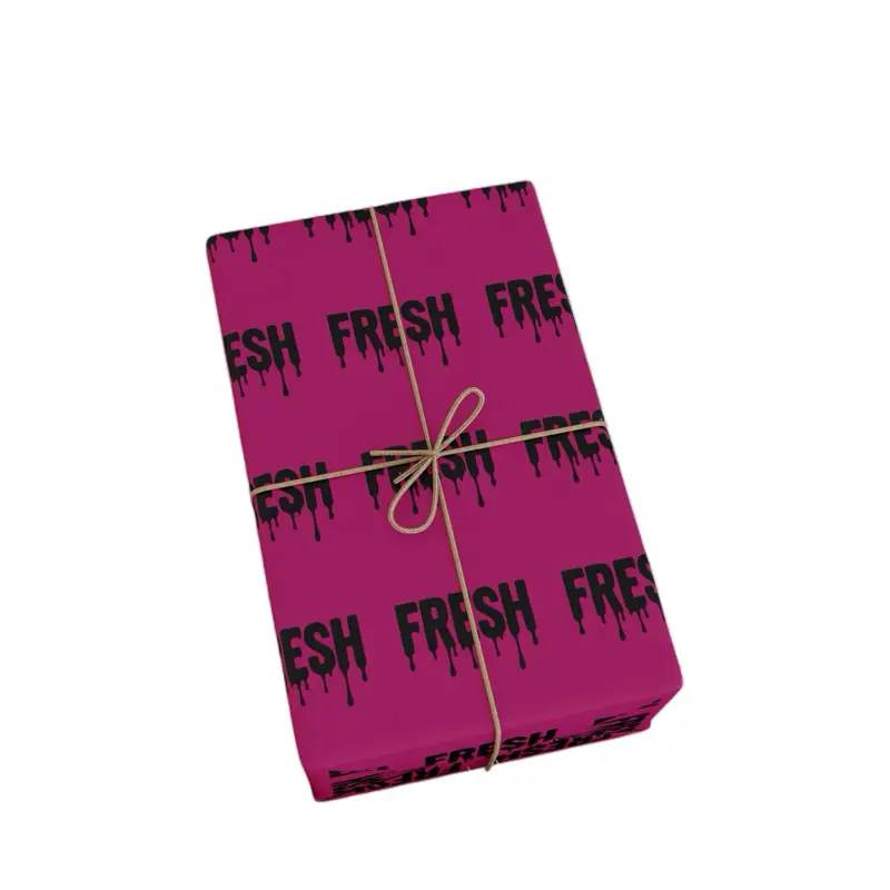 DippedWicks Fresh Gift Wrap – Luxury Pink Wrapping Paper, Premium Candle Gift Wrap for Small Gifts, Holidays & Birthdays Decor Ornaments