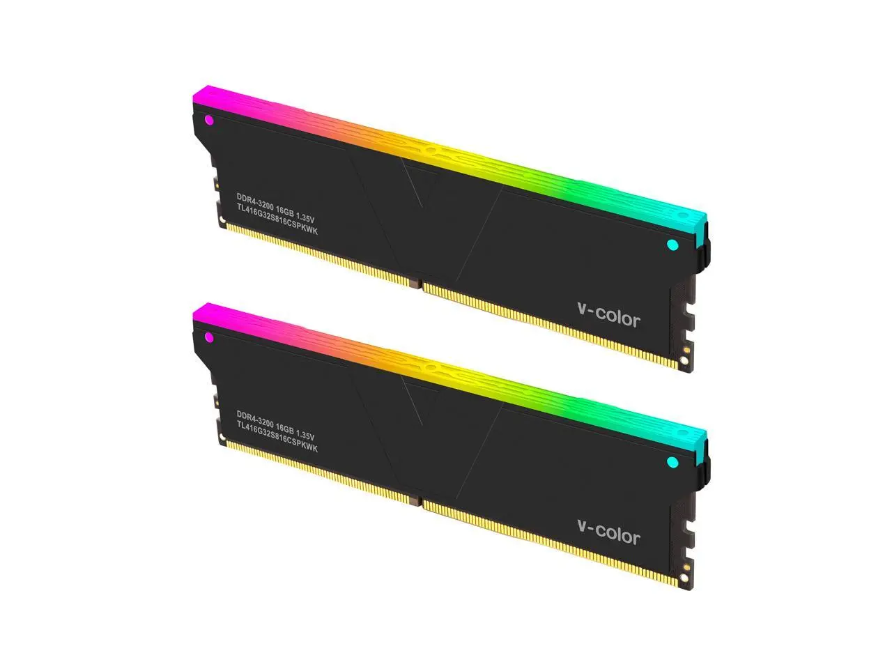 V-Color 32GB (2 x 16GB) DDR4 3200 (PC4 25600) Desktop memory Model TL416G32S816CSPKWK