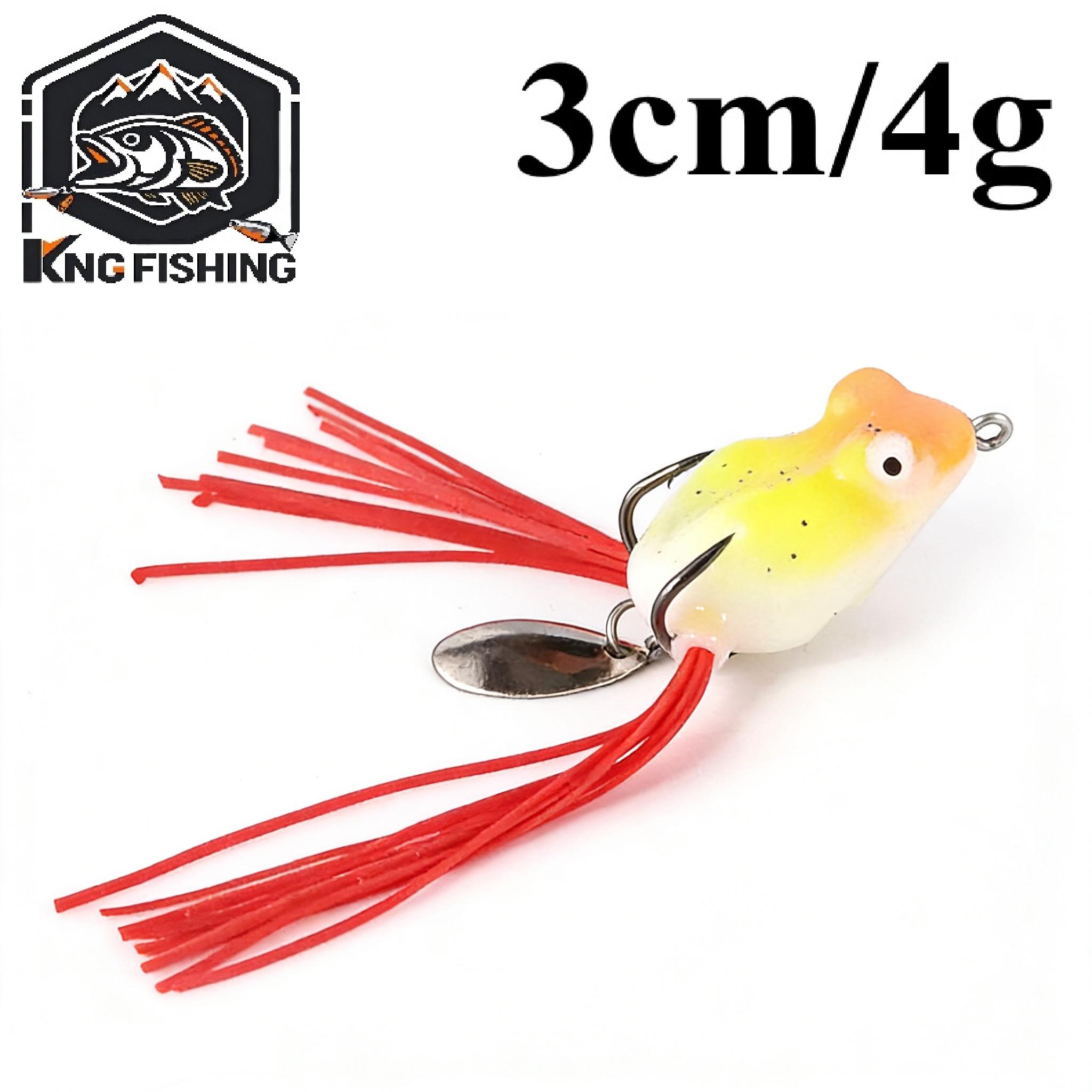 EXCROCK 10pcs Topwater mini Frog Fishing Lure Set/Kit with Hooks, Lifelike Artificial Bait, Fishing Accessories, Solocamping, Minnows Lure Set