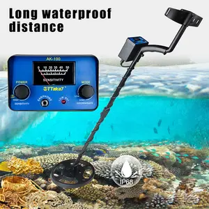 Ak-100 Metal Detector Underground Depth Detector Adjustable Tracker Metal Detector Treasure Hunter Gold Digger Accurate Locating, Handheld Metal Detector Gold Prospecting Equipment