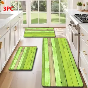 Durable Wood Grain Pattern Floor Mat, Multi-Color Design, Ideal for Living Room, Bedroom, Bathroom, Kitchen, Office Decor, Home Decor Rug