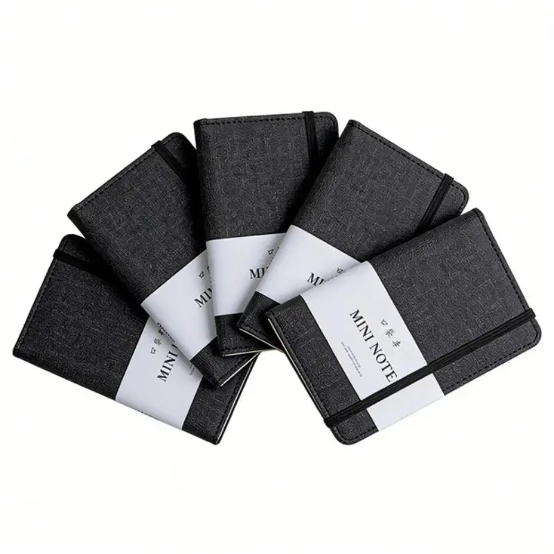 5pcs Deli Notebook A7 Pocket Agenda, Weekly & Daily Notepad Journal, 96 Sheets Morandi Pads, Stationery Office Supplies