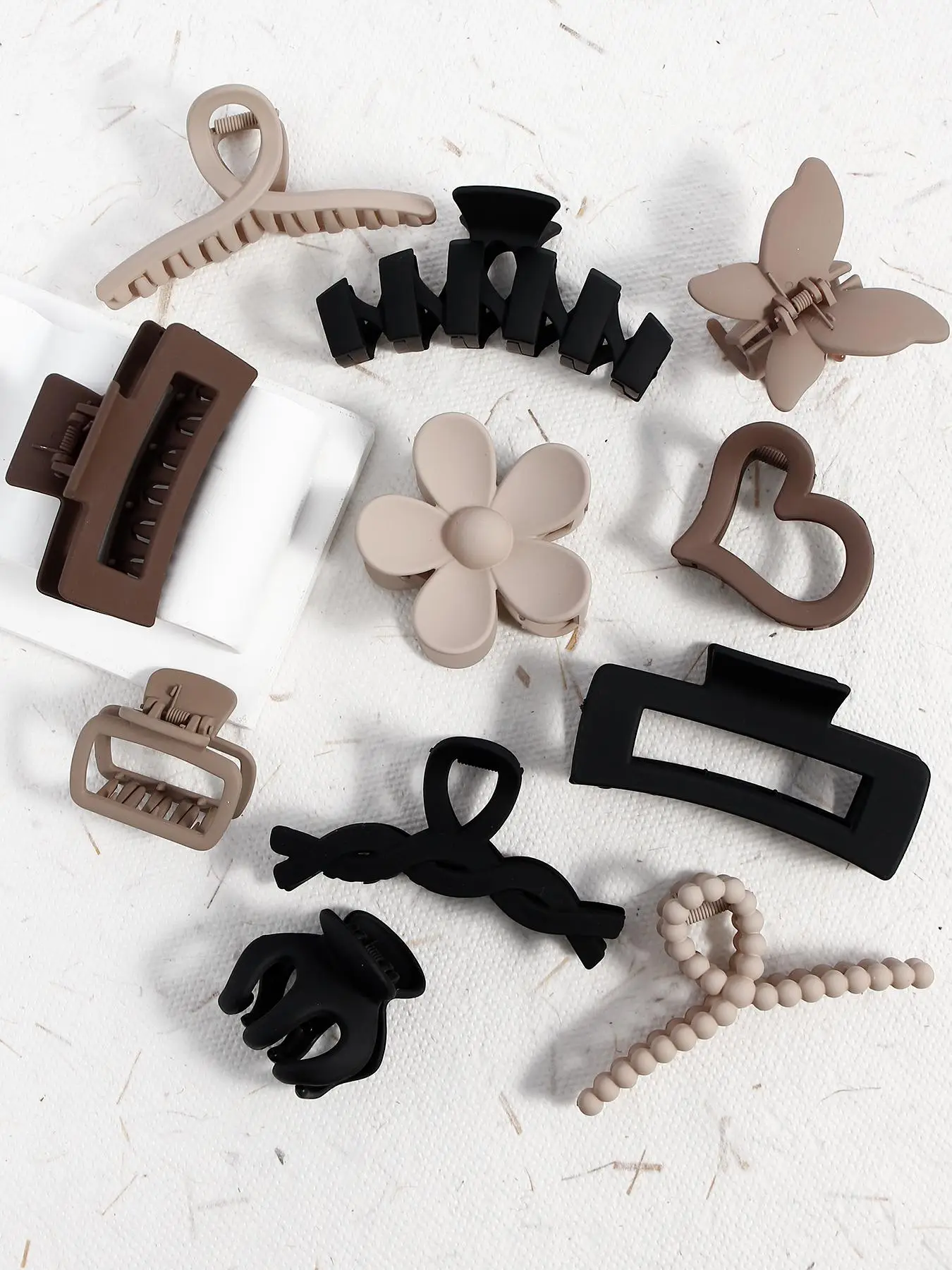 Hollow Out Butterfly Flower Heart Design Hair Claws, Hair Accessories for Women, Accessories for Party and Daily Life