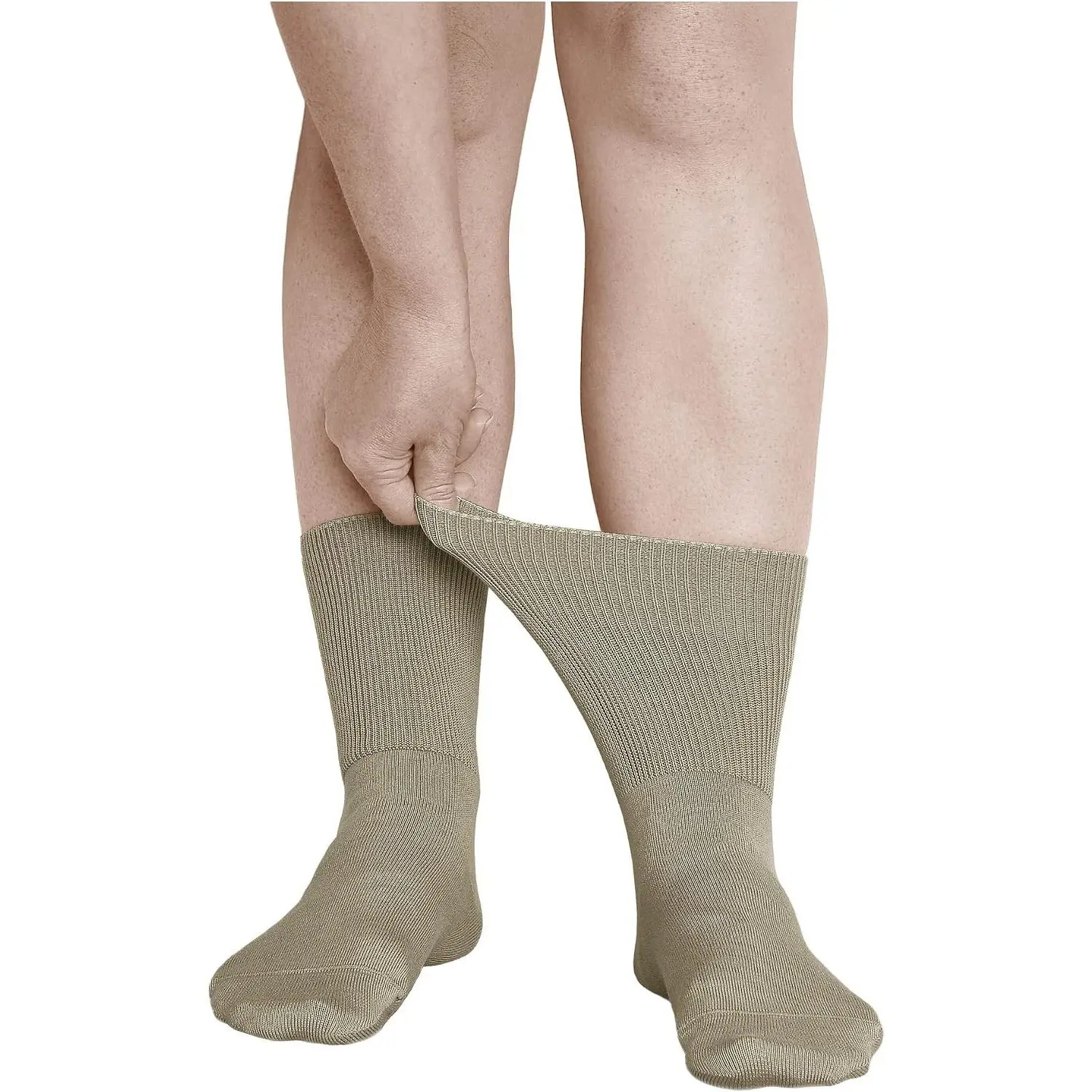 Women's 3-Pair Extra Wide Loose-Fitting Cotton Diabetic Socks for Ladies - Non-Binding, Seamless, Breathable, Diabetes Safe, Multi-Size for Swollen Feet, Ankles, Legs