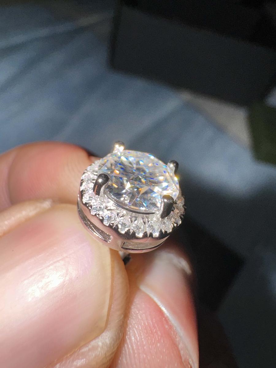 Item: 8.0mm(2ct*2), Silver