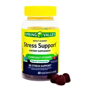 KSM-66 Ashwagandha Vegetarian Gummies 60 Count Spring Valley