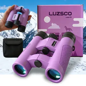 Binoculars for Kids 8-12, 10x25 Kids Binoculars for Nature Exploration, HD Childrens Binocular for Bird Watching, Hiking, Camping, Outdoor Adventure