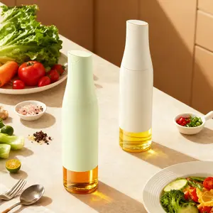 Glass Olive Oil and Vinegar Dispenser Set with Auto-Flip Lid for Easy Pouring and Storage Kitchen Utensils Wide Mouth Cooking Sprayer