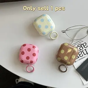 Three-Color Large Polka Dot Earphone Case for Apple AirPods Pro 2/pro/4/3/2, Fashionable Women's Simple Design, Stylish Earbud Cover, Earphone Protective Cover