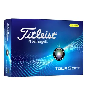 Titleist Tour Soft Golf Balls, Yellow (One Dozen)