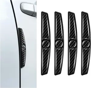 PCS Carbon Fiber Car Door Protector Edge Guards,Thicker Door Guard for Cars Provides Impact and AntiScratch Protection,Universal SelfAdhesive Doors Protectors for Vehicles