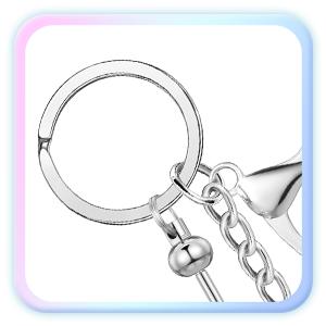 10 PCS Beadable Keychain Bars Bulk with Tassels for Keychain Making Kit Gifts for Women Men DIY Crafts