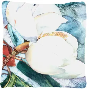 Carolines Treasures  14 x 14 in. Flower - Magnolia Decorative Fabric Pillow