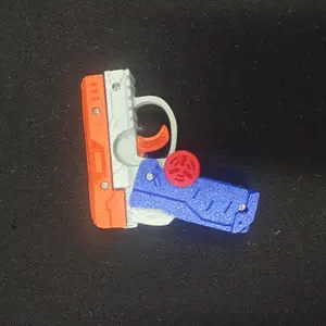 Rotating Folding Gyro Gun Fidget Toy Stress Relief Gadget Creative Fingertip Spinner for Adults Kids Office Desk Anti Anxiety Focus Toy