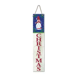 Courtside Market Gnome Joy Christmas 7x40 Hanging Sign