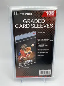 Ultra Pro GRADED Card Sleeves - 100 Total Sleeves, Fits Any Brand of Graded Cards
